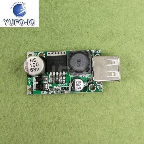 Free Ship 1PCS Lm2596hv Voltage Stabilizing Module 12 V-48v Electric Car Battery 5V Output USB/Mobile Phone Charging Board