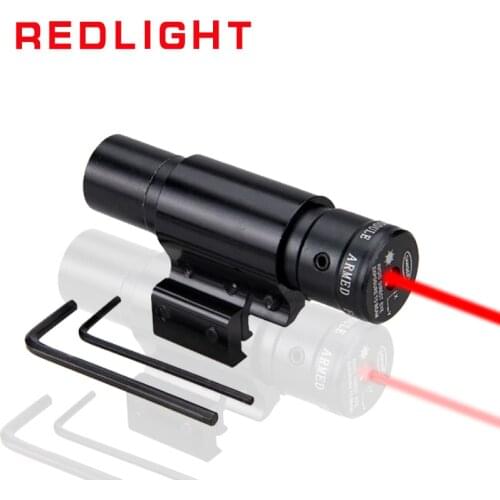 Powerful outdoor hunting tactics red dot laser mini red dot laser sight for rifle pistol shooting air gun rails and hunting opti