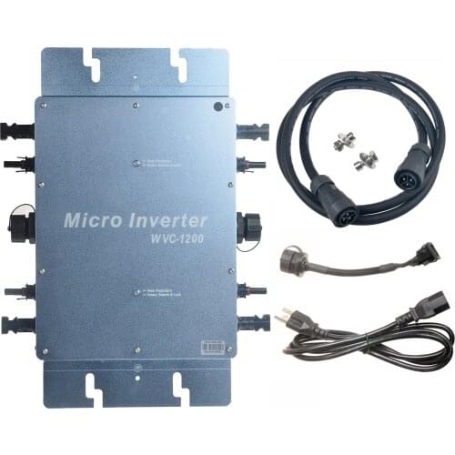 MPPT 1200W Waterproof Grid Tie Inverter DC22V-50V to AC110V/220V Solar Inverter Use For 24V/36V Panel Pure Sine Wave Inverter CE