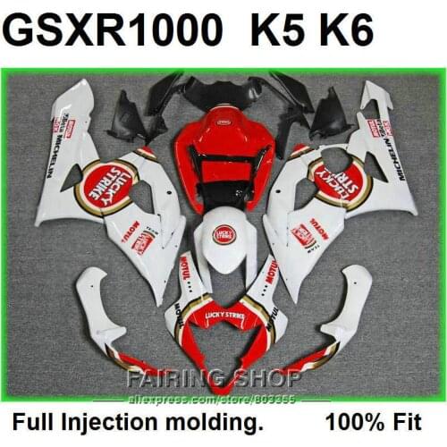 ABS plastic fairings for Suzuki injection molded GSXR1000 05 06 red white fairing kit GSXR 1000 2005 2006 WT75