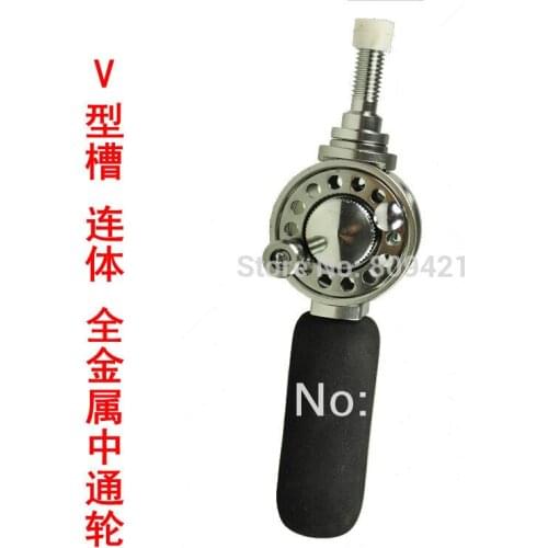 WholeSale 10pcs/lot BLG60 fishing reel Front-end raft Reel Aluminium Alloy Center-pin Fly Reel 2+1BB DIY Through Fishing Rod