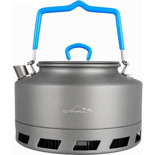 Portable 1.1L Camping Kettle Fast Heating Tea Coffee Pot Teapot for Outdoor Camping Hiking Backpacking Picnic Camping supplies