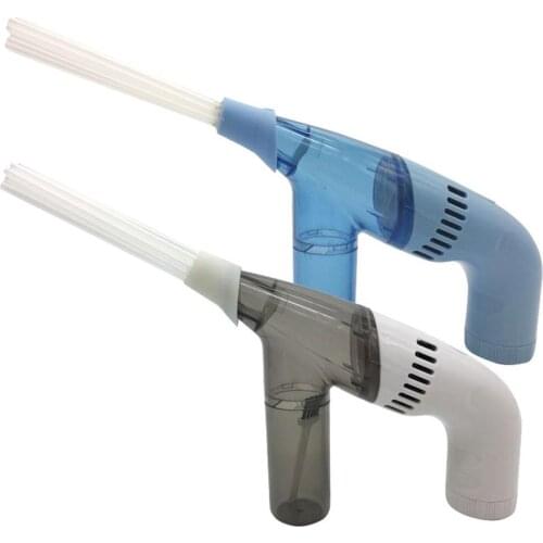 Portable Vacuum Dust Cleaner For Car Effective Cleaning Cordless Handeld Vacuum Dust Brush Remover Cleaner Tool Gray/Blue
