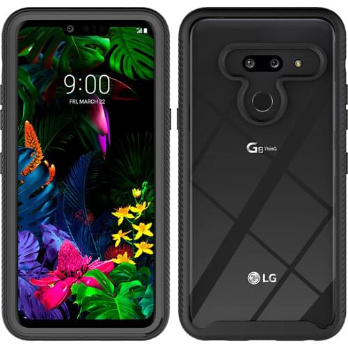 Shockproof Phone Case for LG G8 ThinQ G8x ThinQ V50 ThinQ V50s ThinQ V60 ThinQ Clear PC + TPU Back Cover for LG G8 ThinQ Case