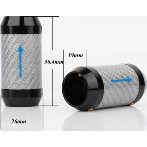 4Pcs High quality hifi Carbon Fiber Pants Boot Y Splitter Speaker Audio Cable Wire pant