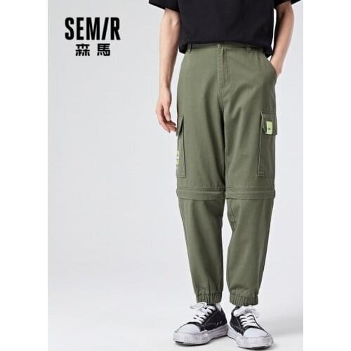 SEMIR Casual Pants Men 2021 Spring New Loose Jogging Trousers Functional Functional Wind Overalls Trendy Pants