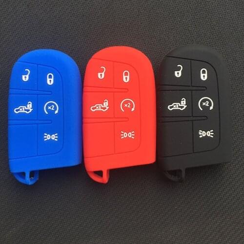 5 button Silicone Rubber key FOB Shell Cover Case Set Protect shell holder for FIAT TIPO Toro 500X nuovo grazie Remote keyless