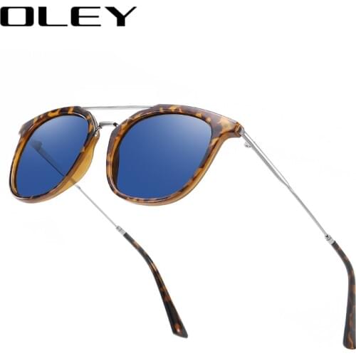 OLEY Sunglasses Mens/Women Polarized Sunglasses,Outdoor Driving Classic Mirror Sun Glasses Men,Metal Frame UV400 Eyewear