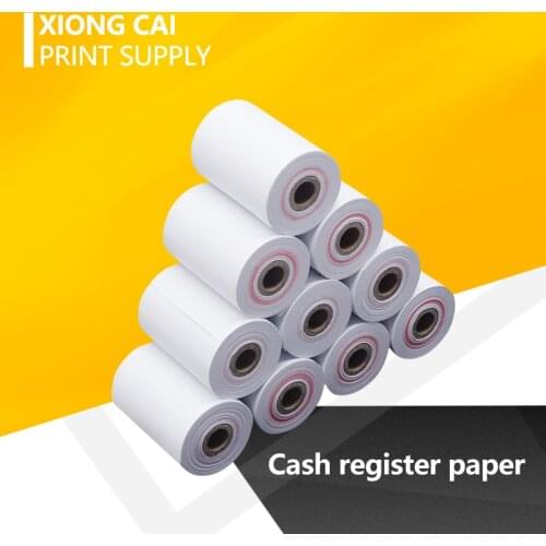 2020 For Thermal 44X30 57X30 57X35 57X37 57X50mm Thermal Receipt Paper POS Cash Register Receipt Roll For Thermal Printer