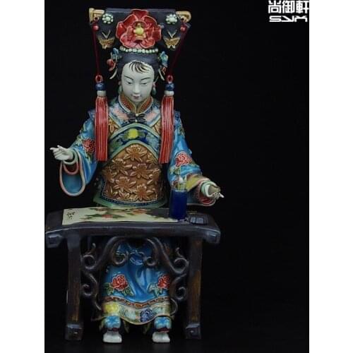 Shiwan doll master of fine ceramic crafts with rich figures decorated wedding gift birthday gift