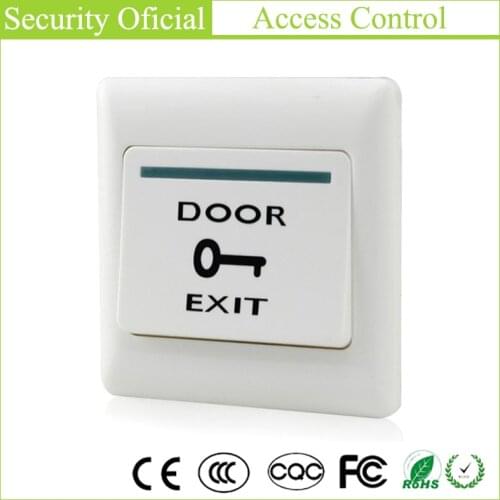 High Quality Door Exit Button Release Push Switch Panel for Open the Access Control System Electronic Door Lock Easy to Install