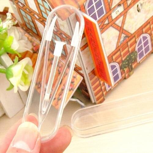 1 Set Contact Lenses Tweezers and Suction Stick Lens Inserter Remover Mini Contact Lens Case Travel Kit Easy Carry Useful Clamps