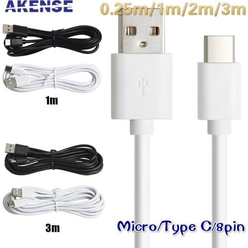 1m/2m/3m Micro 8pin Type-C US Cable for Samsung Fast Charging Data Sync Cables for Huawei Mate Cable for iPhone XS Max 8 7 6 5