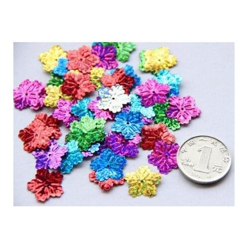 17mm diameter 500pcs/lot assorted colors Spangle Sequins Flat Sew Paillettes For costume accessorys,crafts