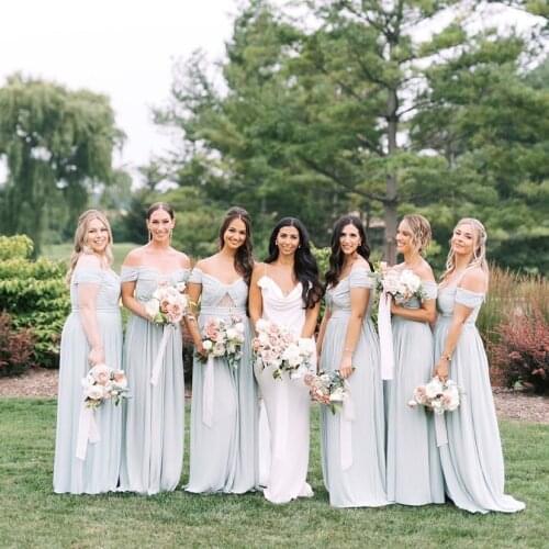 2021 Robe Demoiselle D'honneur Bridesmaid Dresses With Strapless Long Formal Prom Party Gown Robe De Soirée De Mariage