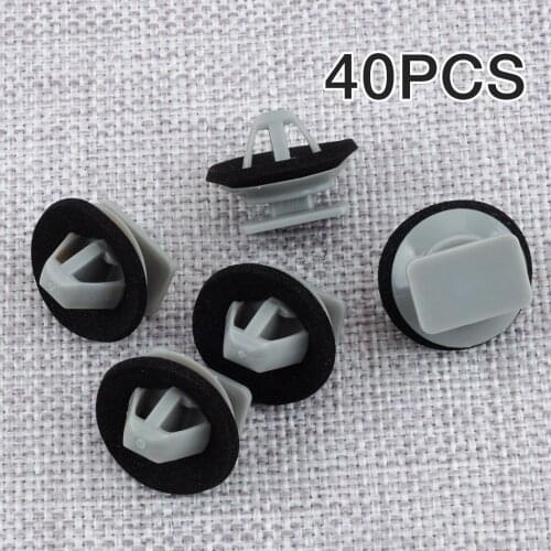 40Pcs Car Plastic Front Door Side Lower Molding Panel Trim Clips Fasteners KD5351SJ3A Fit For Mazda CX-5 2016 2015 2014 2013