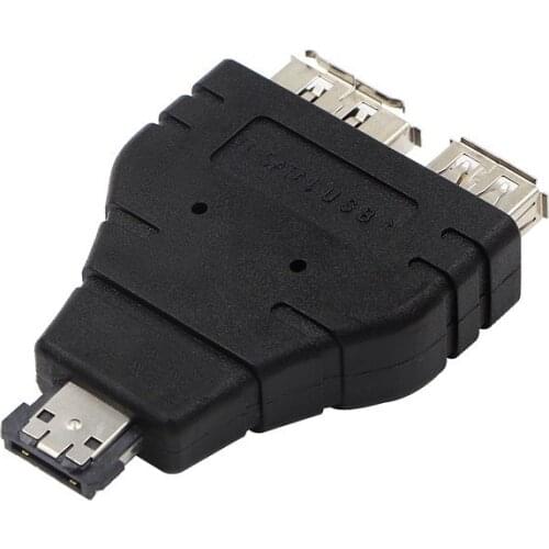 POWER ESATA TO ESATA+USB Adapter Power Esata Adapter Multifunctional Petite and Easy To Carry