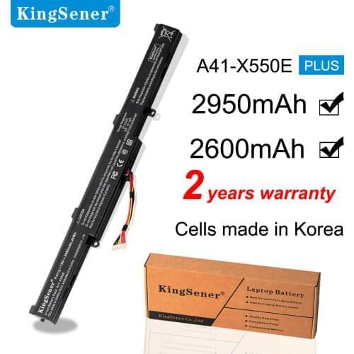 KingSener Korea Cell A41-X550E Battery for ASUS X550V X450 X450E X450J X450JF X751M X751MA X751L X750JA A450J A450JF A450E F450