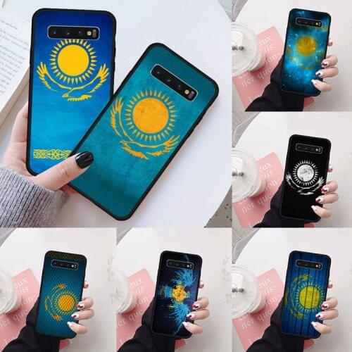 Kazakhstan flag Phone Case For Samsung S6 S7 edge S8 S9 S10 e plus A10 A50 A70 note8 J7 2017