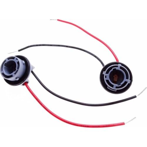 JIUWAN 1 Pair Car LED Turn Lamp Wiring Harness Light Bulb Base for 1156 Bulb Socket Adapter Connector ABS Car Light Accessories