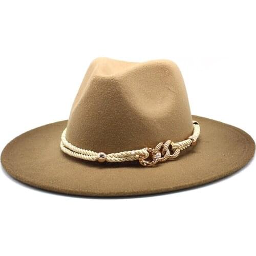 Classic 2-color gradient Fedora Hat Men Women Imitation Woolen Winter Felt Hats Men Fashion Jazz Hat Fedoras Chapeau wholesale