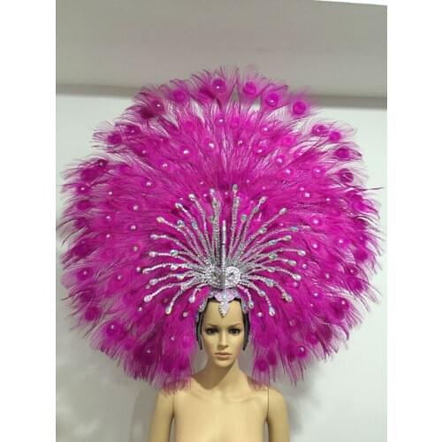 Lo spettacolo di danza copricapo di piume di accessori di abbigliamento La FESTA La Maschera IL Festival