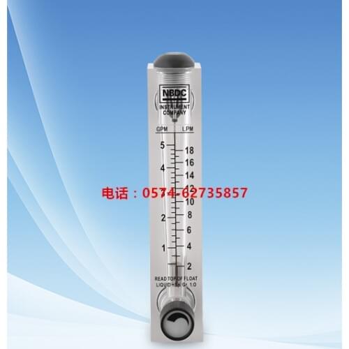 LZT-1005M-V panel type flow meter (5GPM) with valve flow meter