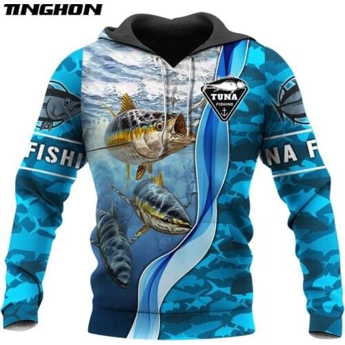 XS-7XL Tuna Fishing 3D All Over Printed Mens hoodies Harajuku Streetwear Hoodie Unisex Casual Pullover Autumn Jacket Tracksuits