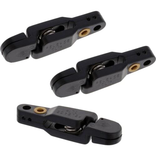 Lot 3~8pcs Outrigger / Downrigger / Planer Board Release Clips Padded Snap Release Clip with Pin Replacement Tackles Black