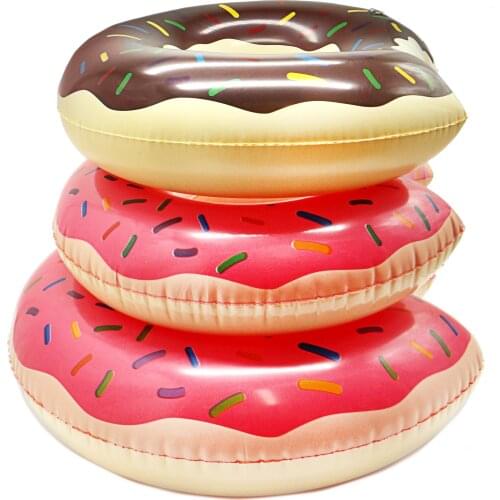 Inflatable Donut Swimming Ring for Swimming Pool Thickened Summer Floating Ring Seat Float Mattress Inflatable Ring Water Toys