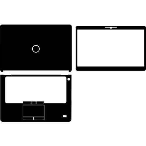 Laptop Sticker Skin Decals Carbon fiber PU Leather Cover Protector for DELL Latitude E7450 14"