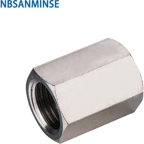 NBSANMINSE 10Pcs/Lot BA 1/8 1/4 3/8 1/2 Transition Pneumatic Air Fitting Two Thread End Brass Material 10Bar For Air water
