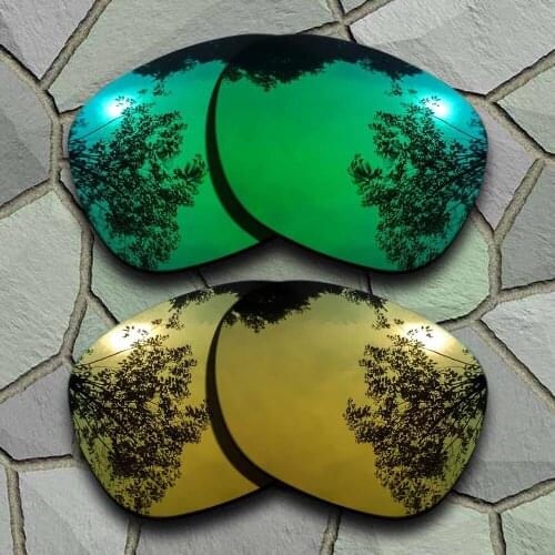 Jade Green&Yellow Golden Sunglasses Polarized Replacement Lenses for Garage Rock