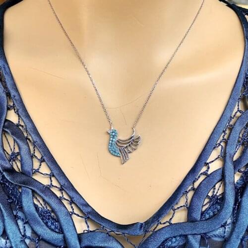 Incredible Bird 925 Sterling Silver Necklace Women Girls Gift Jewelry Accessories Fashion Handmade Elegant Chain