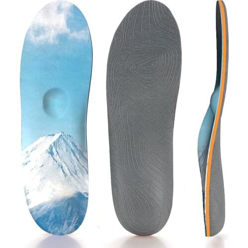 A Shock-absorbing, Breathable, Non-slip Arch Support Insole With A Beautiful Snow Mountain Pattern