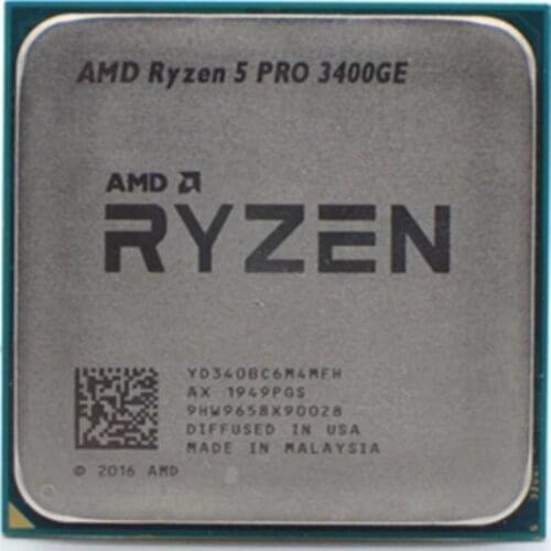 AMD Ryzen 5 PRO 3400GE R5 PRO 3400GE 3,3 GHz Quad-Core ocho-Hilo de 35W CPU procesador YD340BC6M4MFH hembra AM4