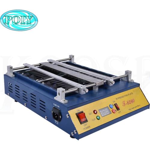 Puhui T8280 IR-Preheating Oven 220V/110V Preheat Plate Infrared Pre-heating Station For PCB SMD BGA Soldering