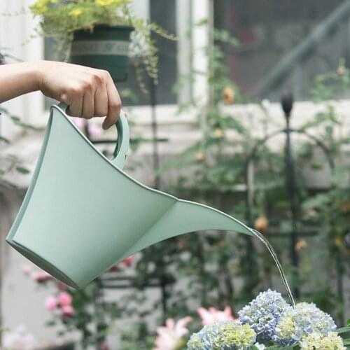2L Watering Can Long Mouth Wear-resistant Large Capacity Flower Kettle Sprinkler with Handle Widely Applied Garden Supplies
