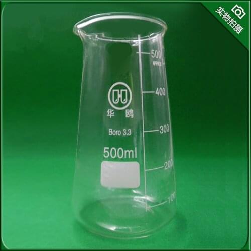 500ml,Conical Glass Beaker,Lab Chemistry Glassware