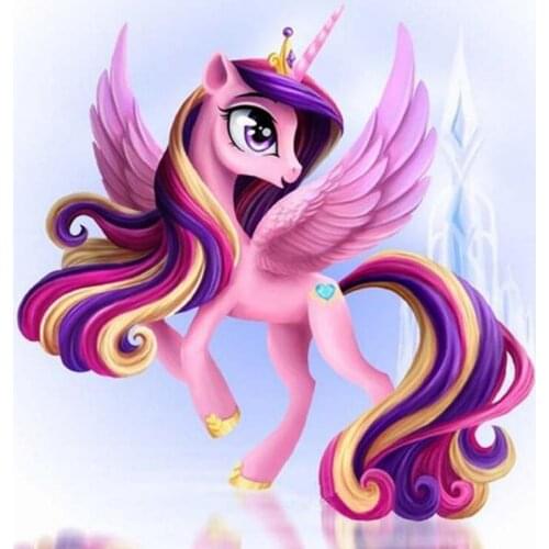 YIKEE Cartoon Unicorn Diamond Painting Wall Decor Full Square Rhinestone Pasted Diamond Embroidery Pattern Gift a6171