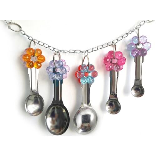 Parrot Chew Toy High Quality Stainless Steel Spoon Pot String Metal Bird Toys Pet Products Bird Supplies