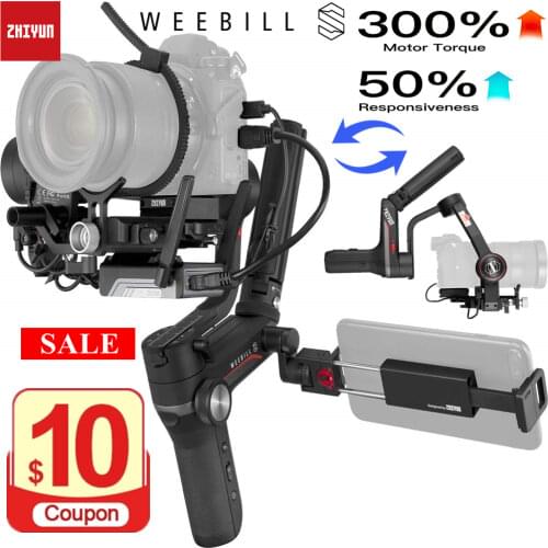 Zhiyun Weebill S DSLR Gimbal Stabilizer for DSLR & Mirrorless Camera Sony A7M3 A7III A7R3 Nikon Z6 Z7 Panasonic GH5 GH5s Canon