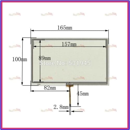 ZhiYuSun New 7inch TOUCH Screen panels 165mm*100mm for GPS 165*100 Freeshipping used clarion GPS CAR 068063