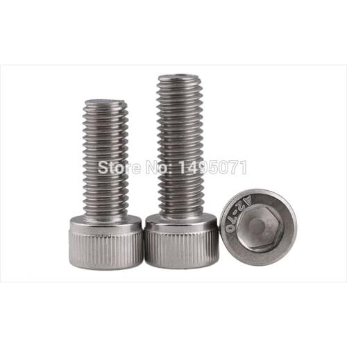 10-50pcs/Lot Metric M4 DIN912 304 Stainless Steel A2 Hex Socket Head Cap Screw Bolts