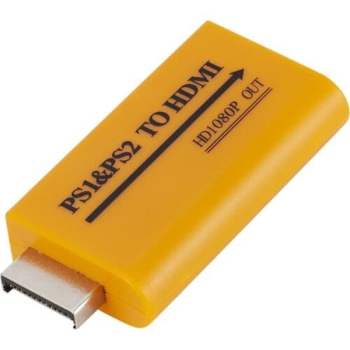1080P Output PS1/PS2 to HDMI-compatible with 3.5mm Audio Video Converte For PS1 PS2 Player to HDMI-compatible Adapter For HDTV