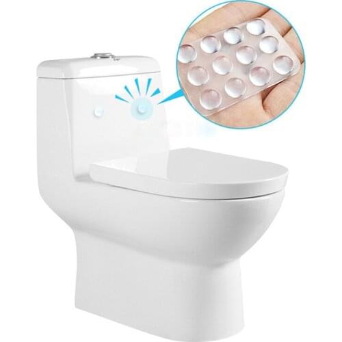 24Pc/Set Transparent Anti Slip Silicone Shock Absorber Soft Cushion Bathroom Accessories