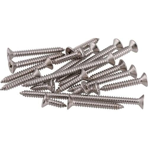 50pcs M1 M1.2 M1.4 M1.7 M2 M2.6 M3 M3.5 M4 Mini 304 stainless steel Cross Phillips Flat Countersunk Head Self-tapping Wood Screw