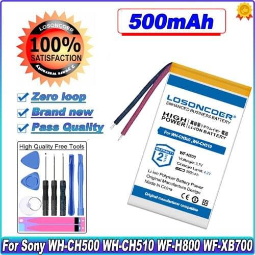 500mAh Battery For Sony WH-CH500 ,WH-CH510 ,WF-H800 ,WF-XB700 Headset Batteries
