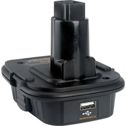 Battery Converter Adapter with USB Port For DeWalt 20V For Milwaukee 18V Li-Ion Battery Convert Into 18V NiCad NiMh Battery