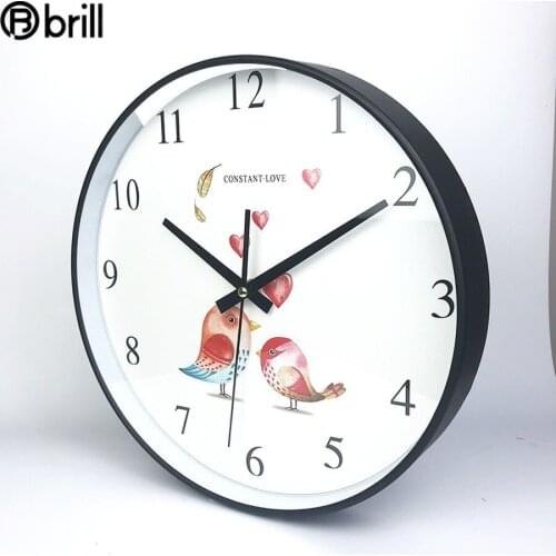 Large Cute Wall Clock Living Room Modern Metal Silent Clocks Watches Home Decor Gift Digital Clock Tableau Decoration Mural